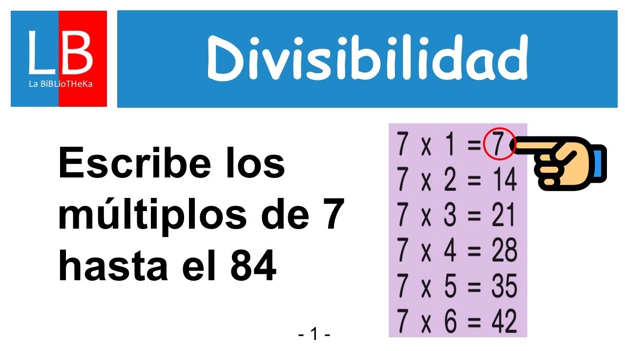DIVISIBILIDAD - Múltiplos de un número  ✔👍 MATEMÁTICAS para SECUNDARIA