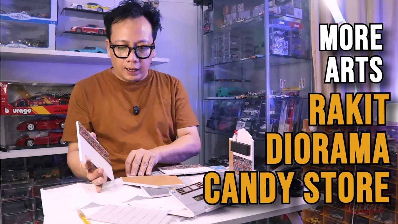 UNBOXING dan RAKIT DIORAMA MORE ARTS CANDY STORE