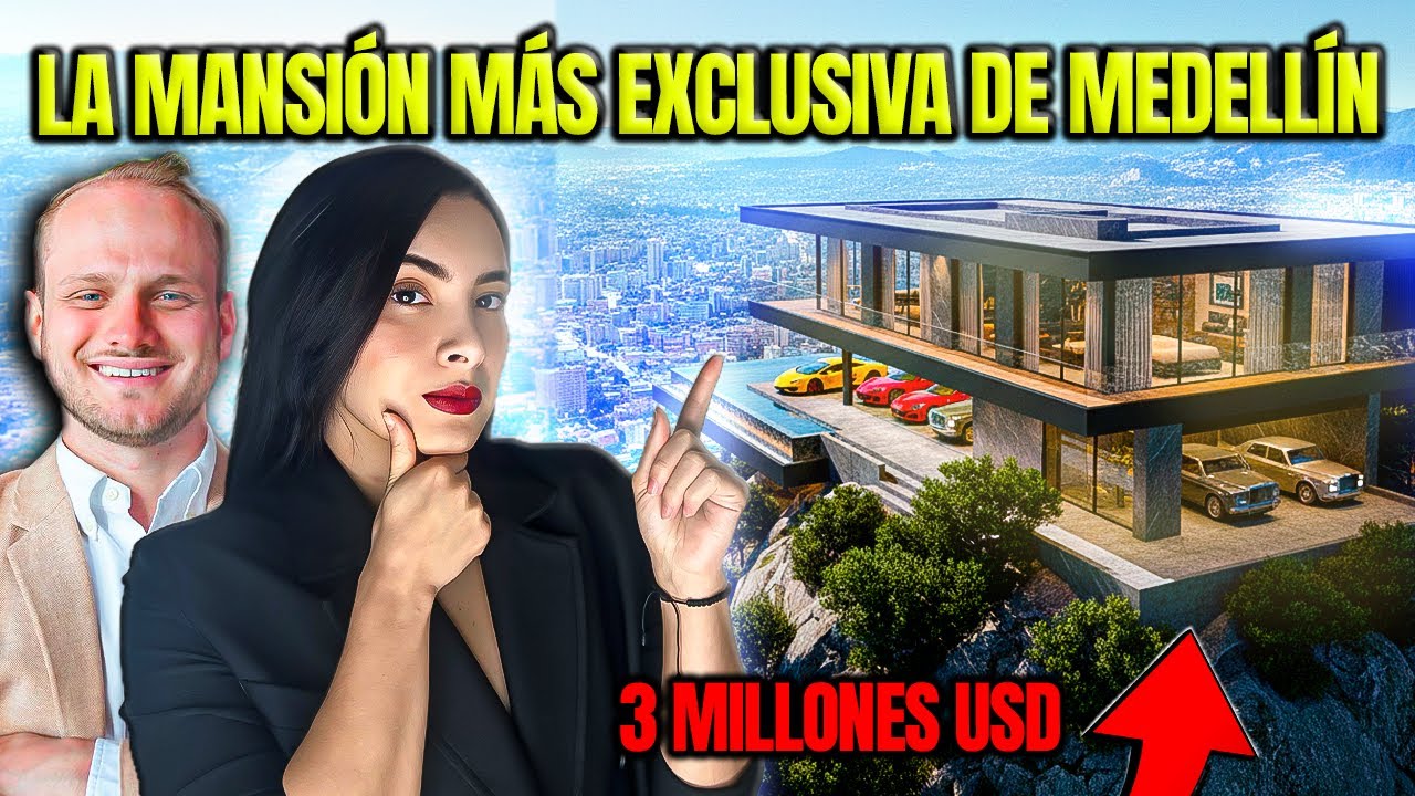 ASÍ ES UNA MANSIÓN DE MILLONARIOS EN LAS PALMAS MEDELLÍN