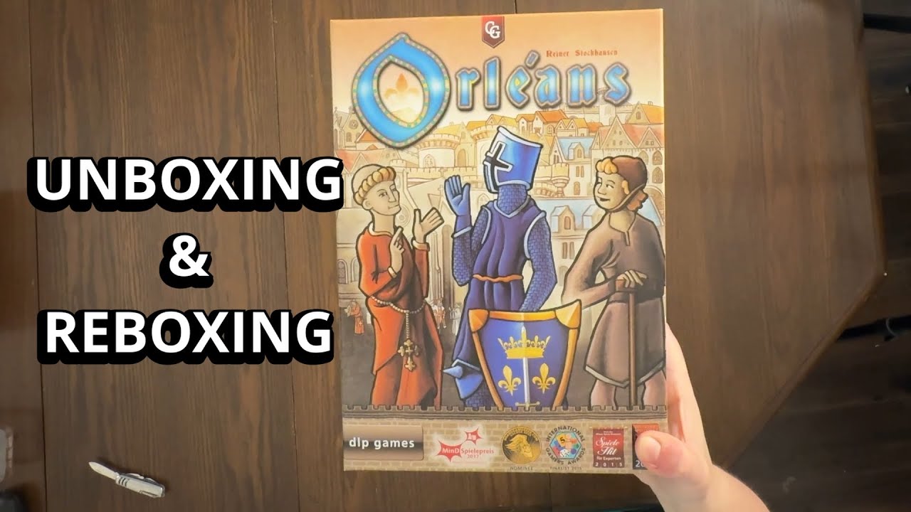 Настольная игра Orleans: распаковка и повторная упаковка — что в коробке?