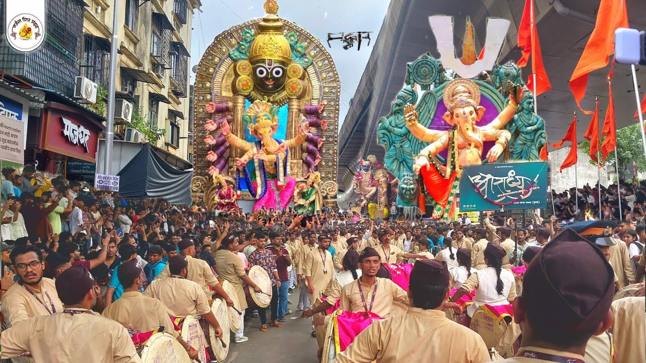 | MUMBAI MAHA GANPATI AAGMAN SOHALA 2025 ❤️🌍 || MUMBAI CHA SAMRAT 2025 😱 || GANPATI AAGMAN 2025 || 