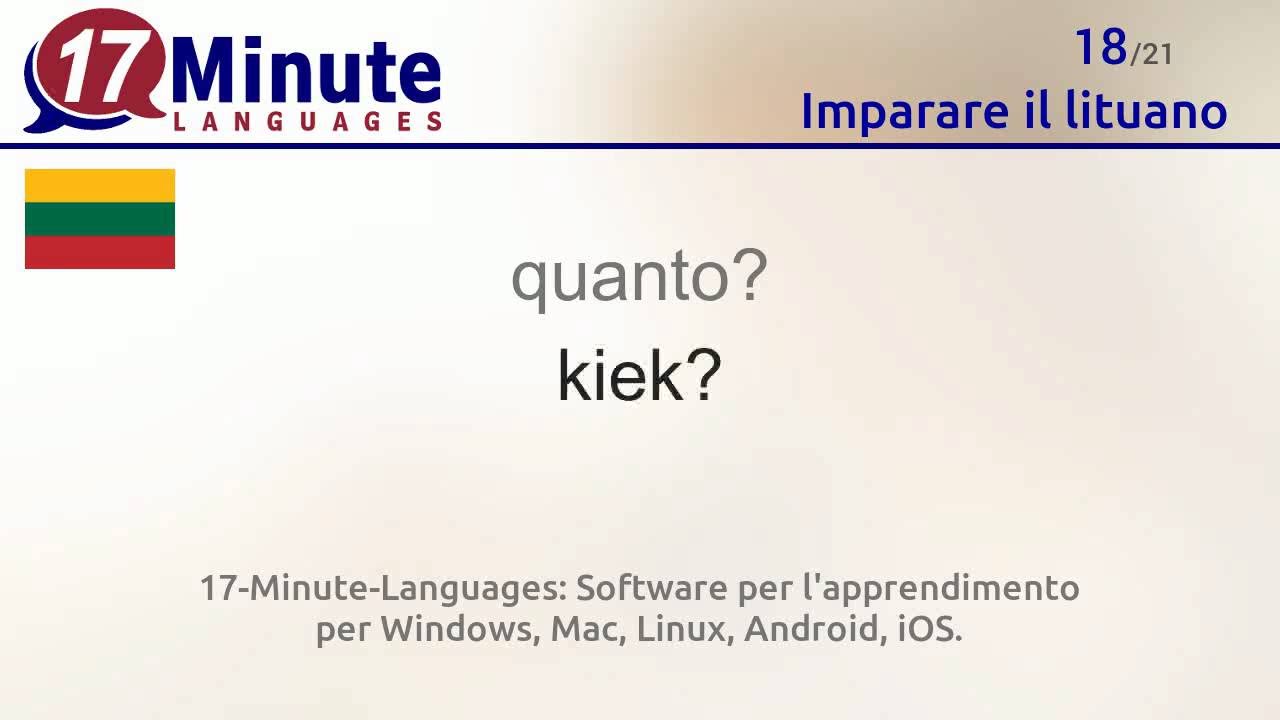 Imparare il lituano (videocorsi di lingua gratuiti)