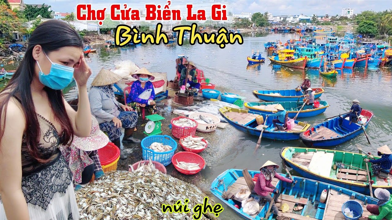 Quá khủng lượng ghẹ cá biển tại Chợ Cửa Biển La Gi Bình Thuận / Chợ Bến Cá La Gi
