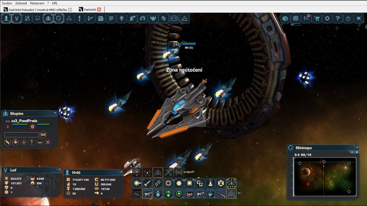 Dark Orbit Hammerclaw exp (real time) cz