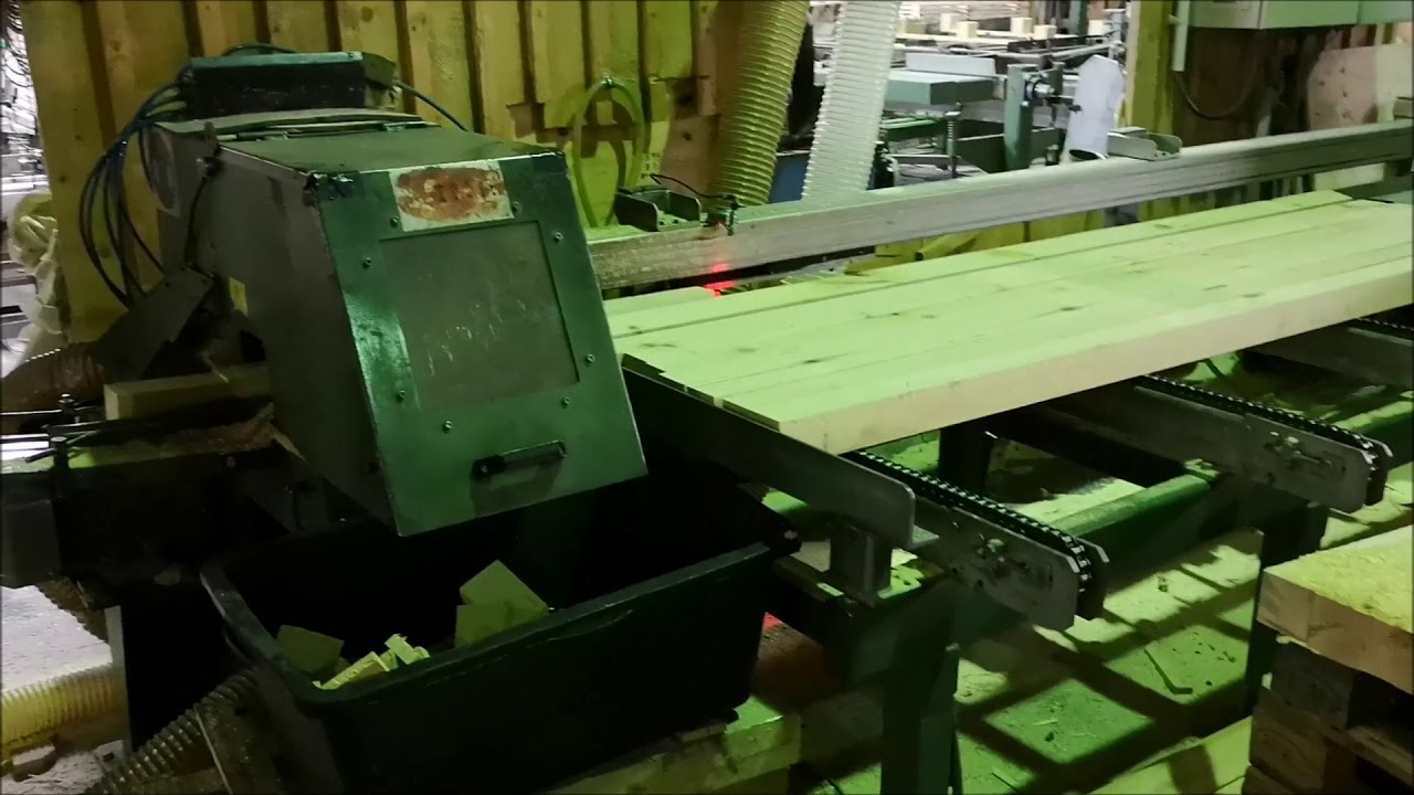 Używana linia do produkcji palet drewnianych