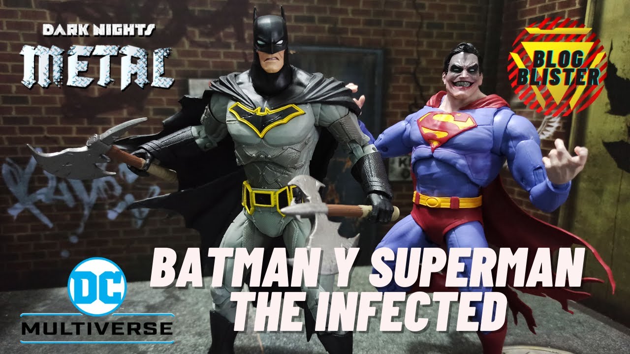 DC Multiverse Batman y Superman Infected Dark Knights Metal Revision Review En Español
