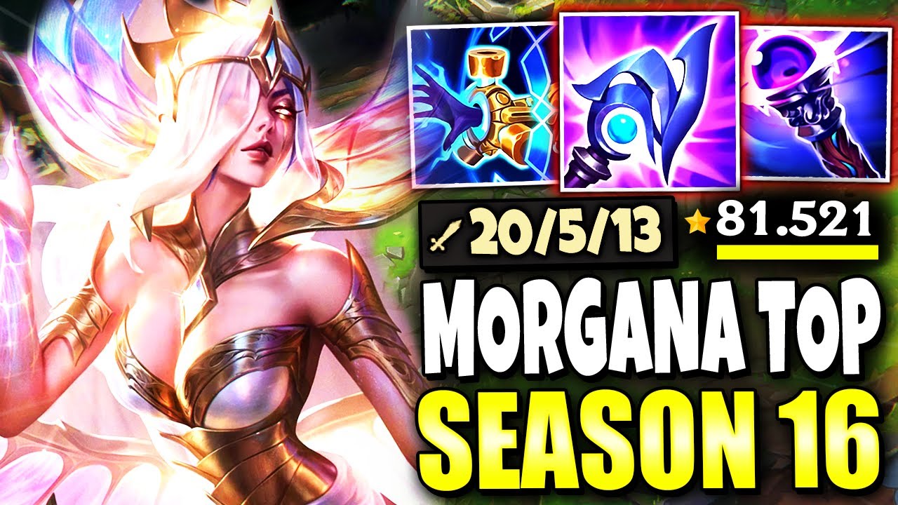 New Season 16 Morgana Top Lane Build to BREAK LEAGUE ~ Prestige Veiled Lady Morgana 🔥 | s16 Gameplay