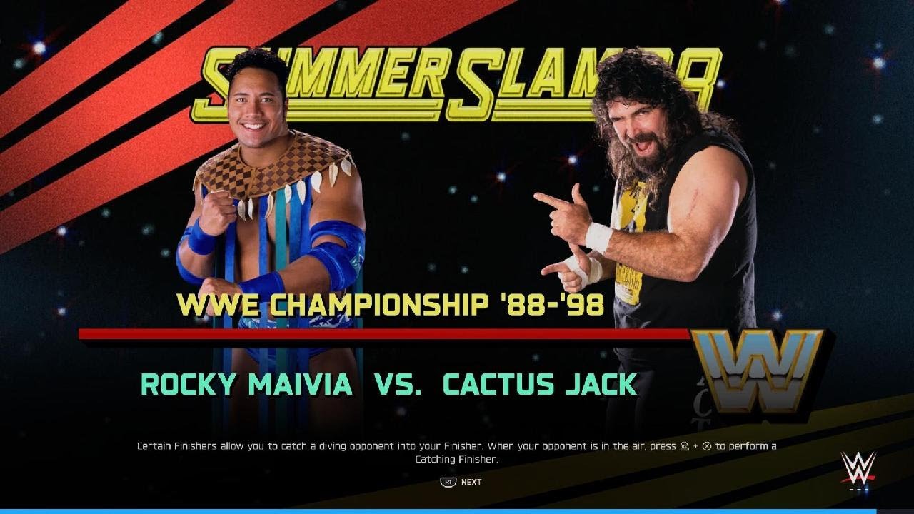 W2K25 - Rocky Maivia vs Cactus jack