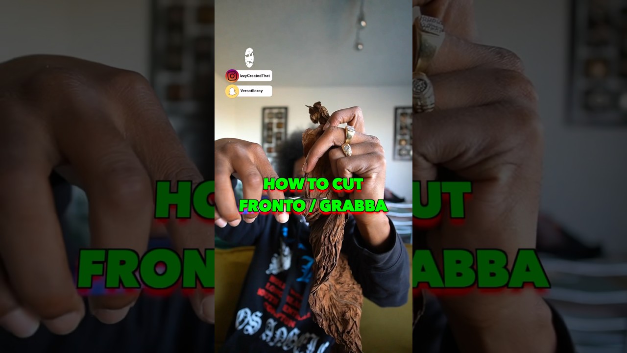 How To Cut Your Fronto/Grabba Leafs! Instagram: IzzyCreatedThat | #trending #asmr #viral #new #vlog