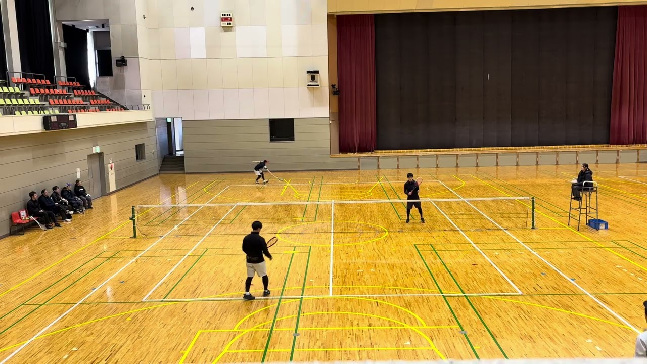 ソフトテニス　仙南市町対抗戦　西出・油井（岩沼STC）　vs    白石市
