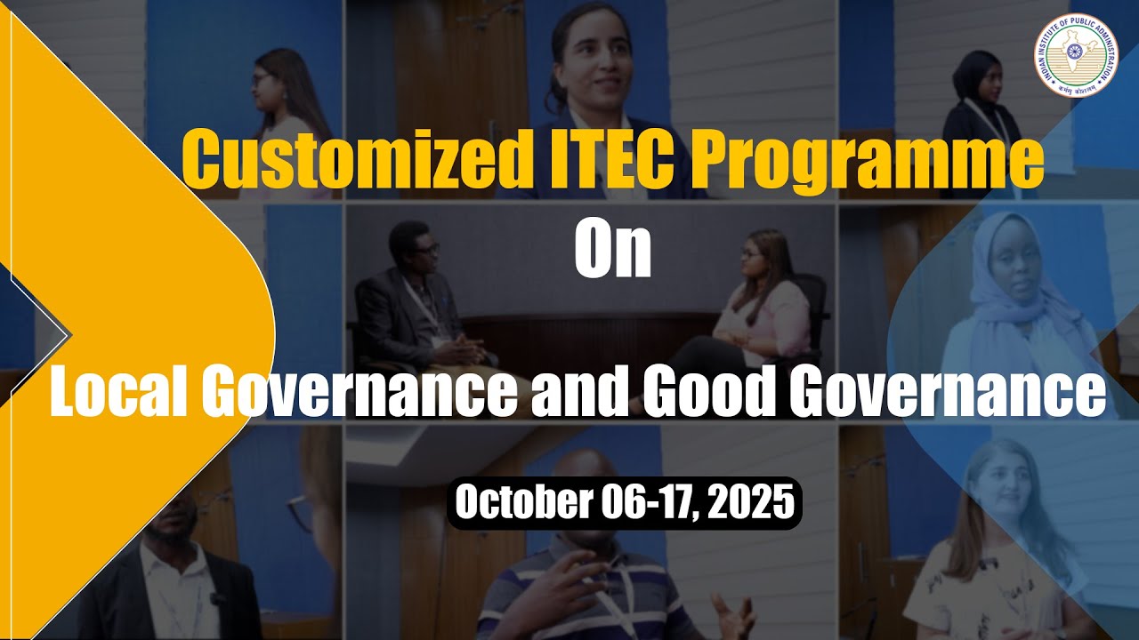 Local Governance and Good Governance with international participants l #TrainingAtIIPA