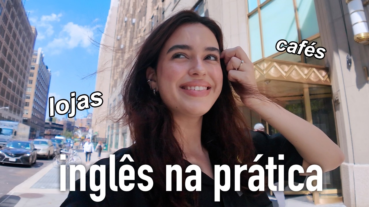aprenda inglês comigo andando pelas ruas de nova york, conversação real