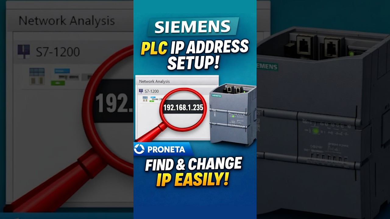 Как найти и изменить IP-адрес ПЛК с помощью PRONETA | Руководство по Siemens S7-1200