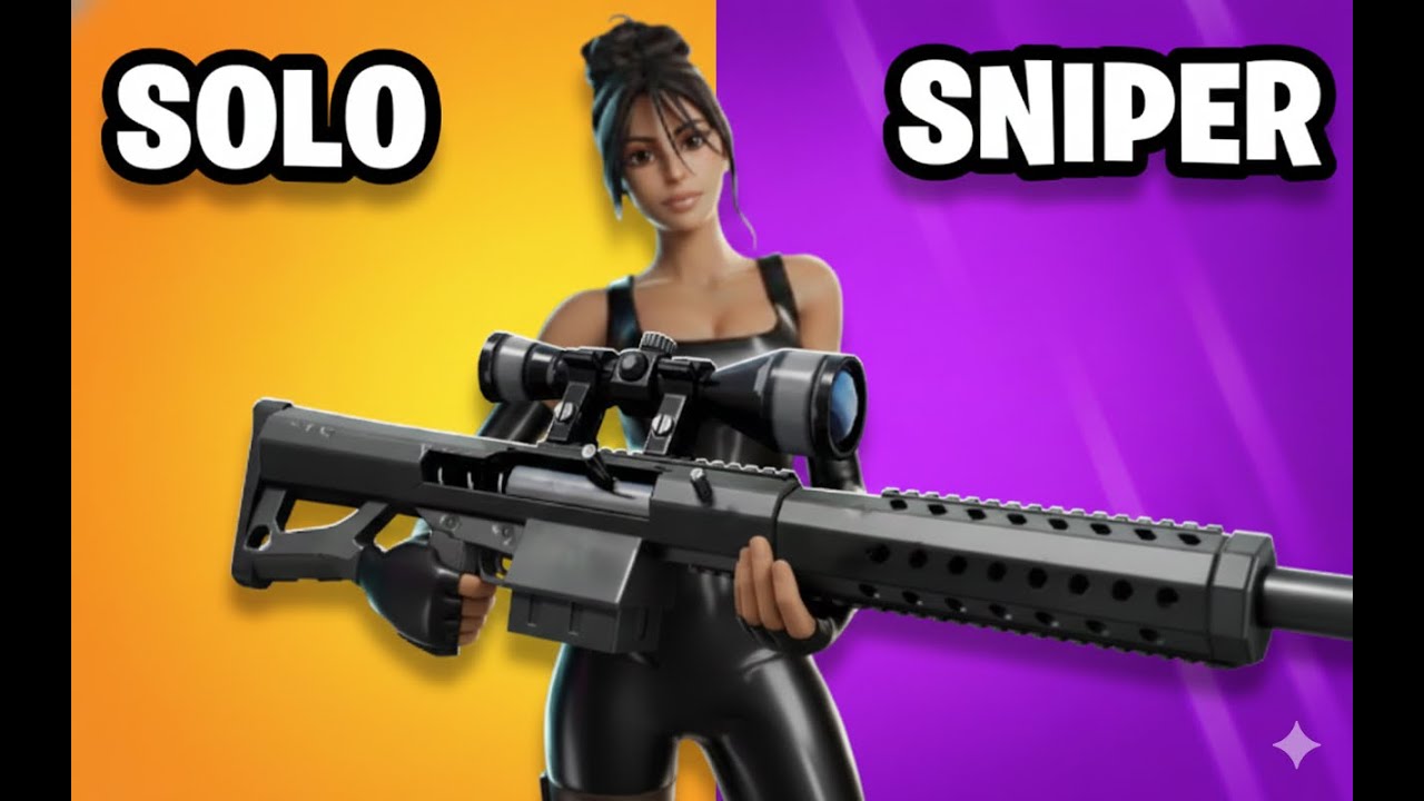 💀💀SOLO A SNIPER EN FORTNITE 💀💀