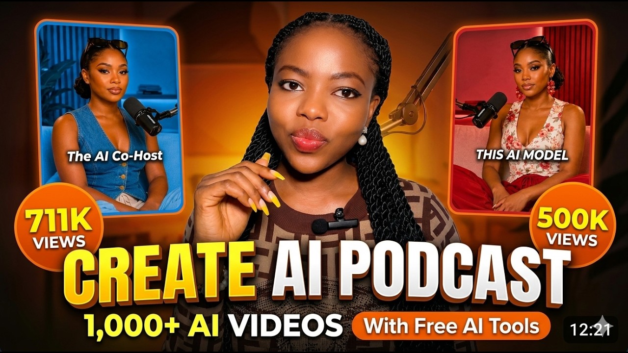 HOW TO CREATE AI PODCAST VIDEOS | Step-by-Step Tutorial