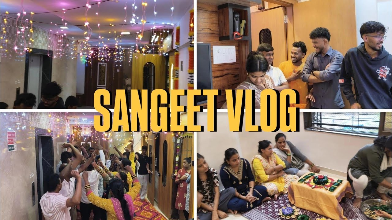 SANGEET VLOG 🎤🎧 | Mehendi program 💅 | VLOG 3