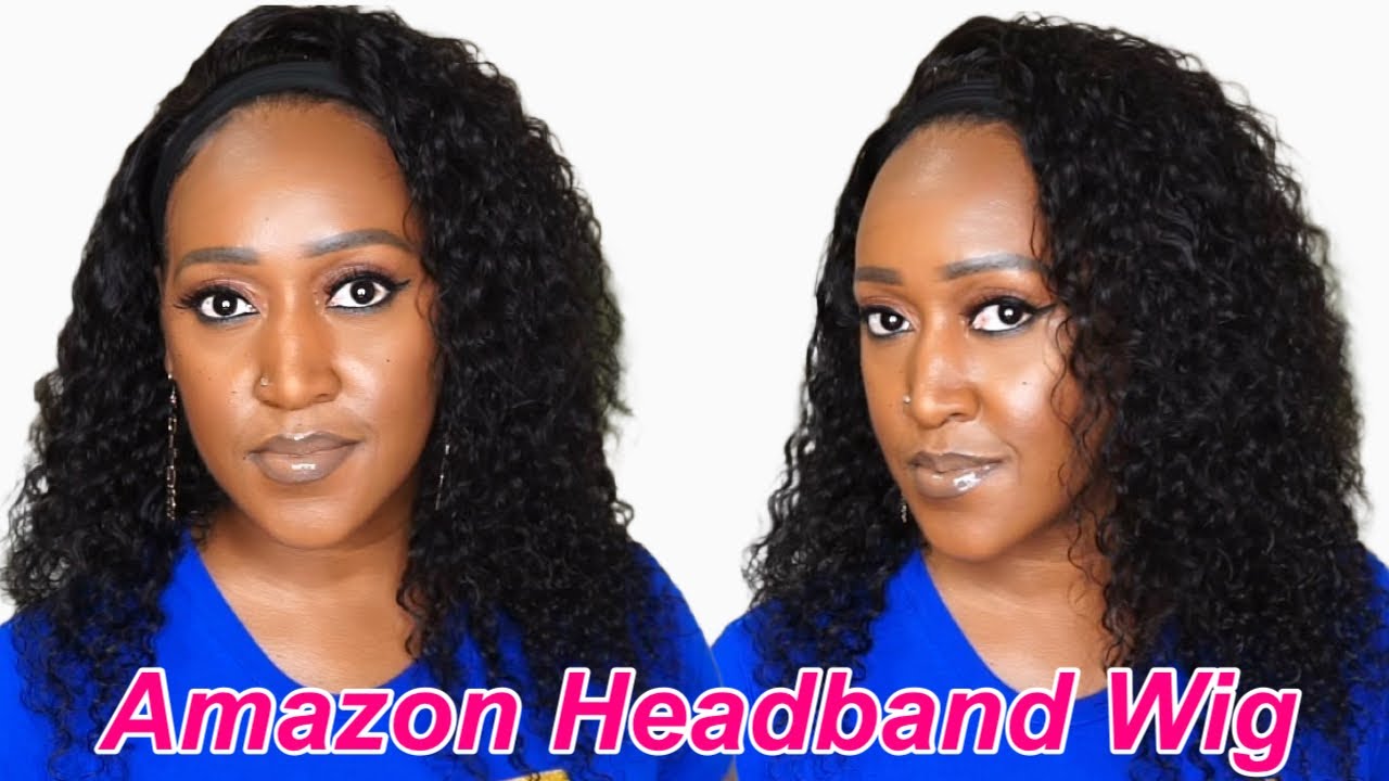 Water Wave Human Hair Headband Wig - Amazon