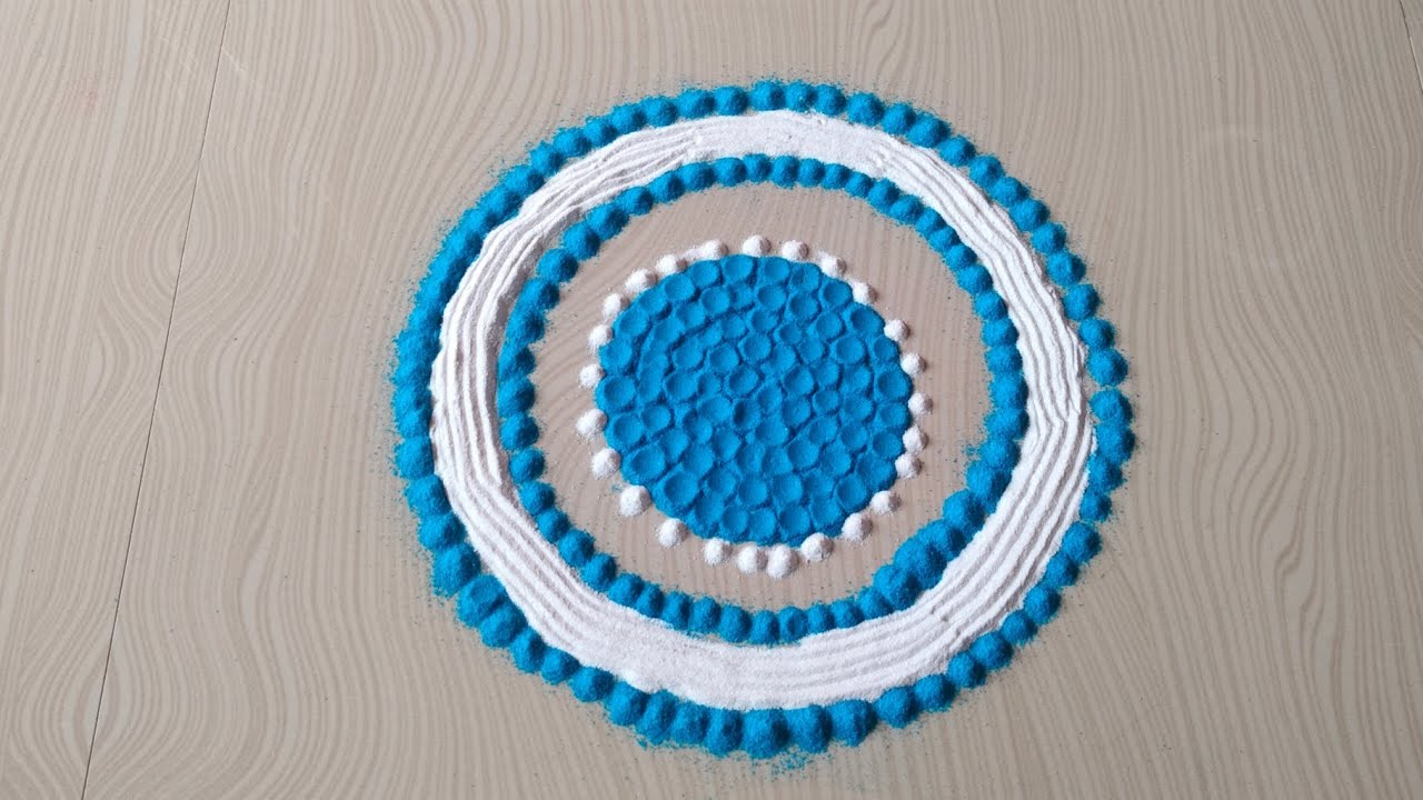 Quick and easy rangoli ✨😍. #youtubevideo #easyrangoli #rangolidesigns 