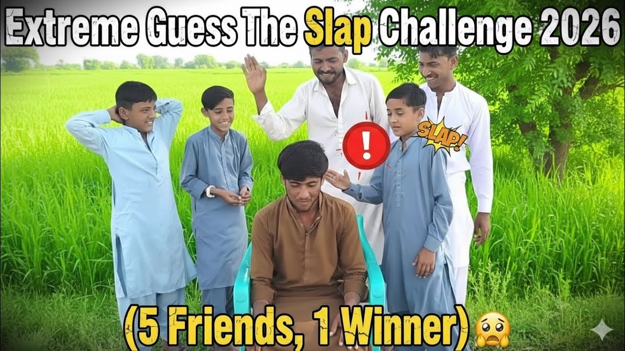 Extreme Guess The Slap Challenge 2026 (5 Friends, 1 Winner) 🤯