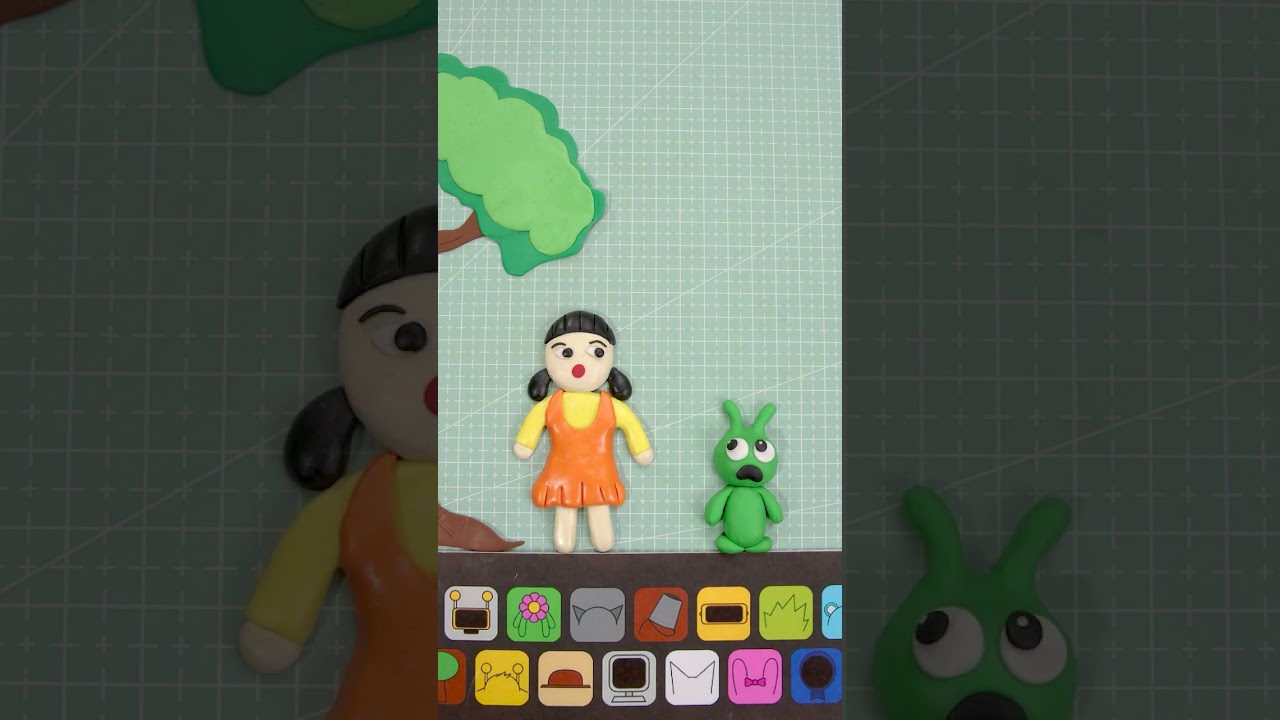 Pea Pea! Quickly, Run From Squid Game Young Hee #peapea #shorts