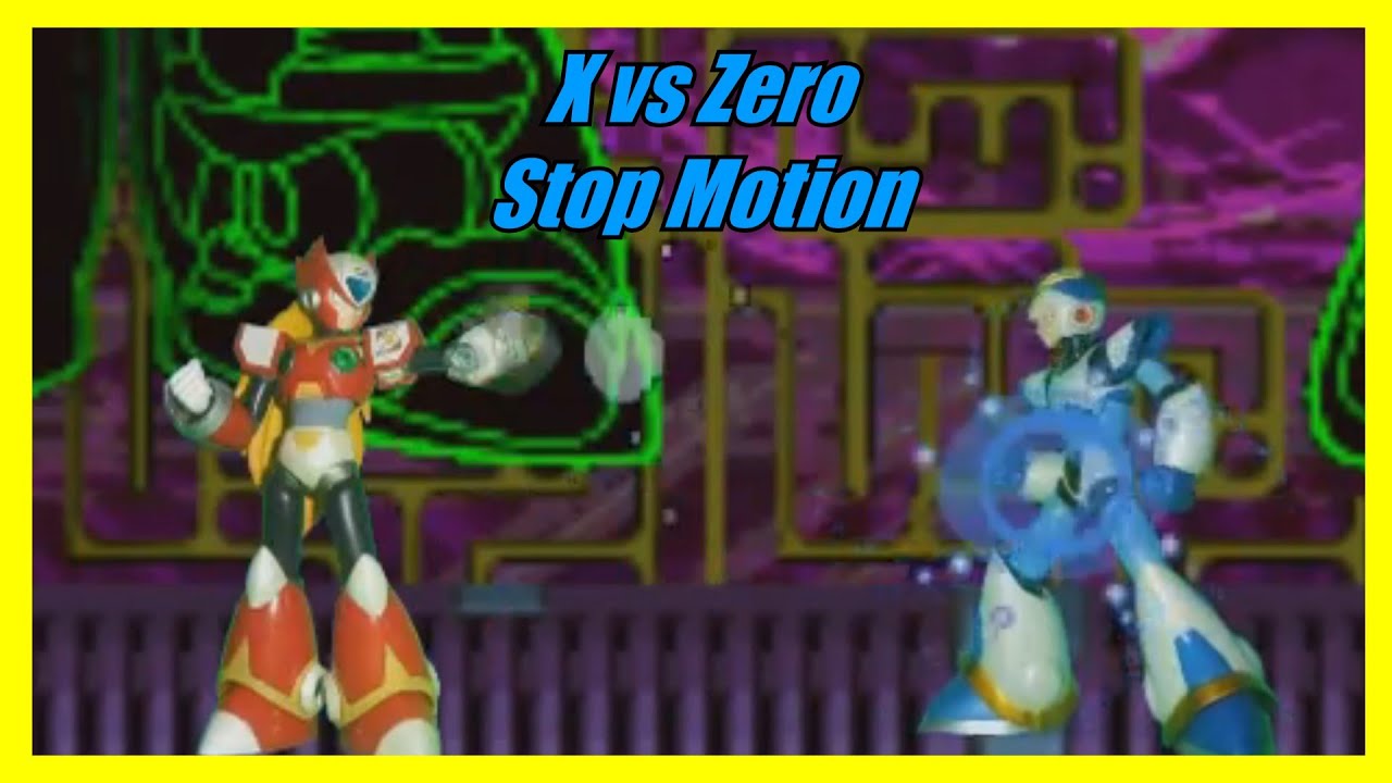 X Vs Zero STOP MOTION (Mega Man X D-Arts) 