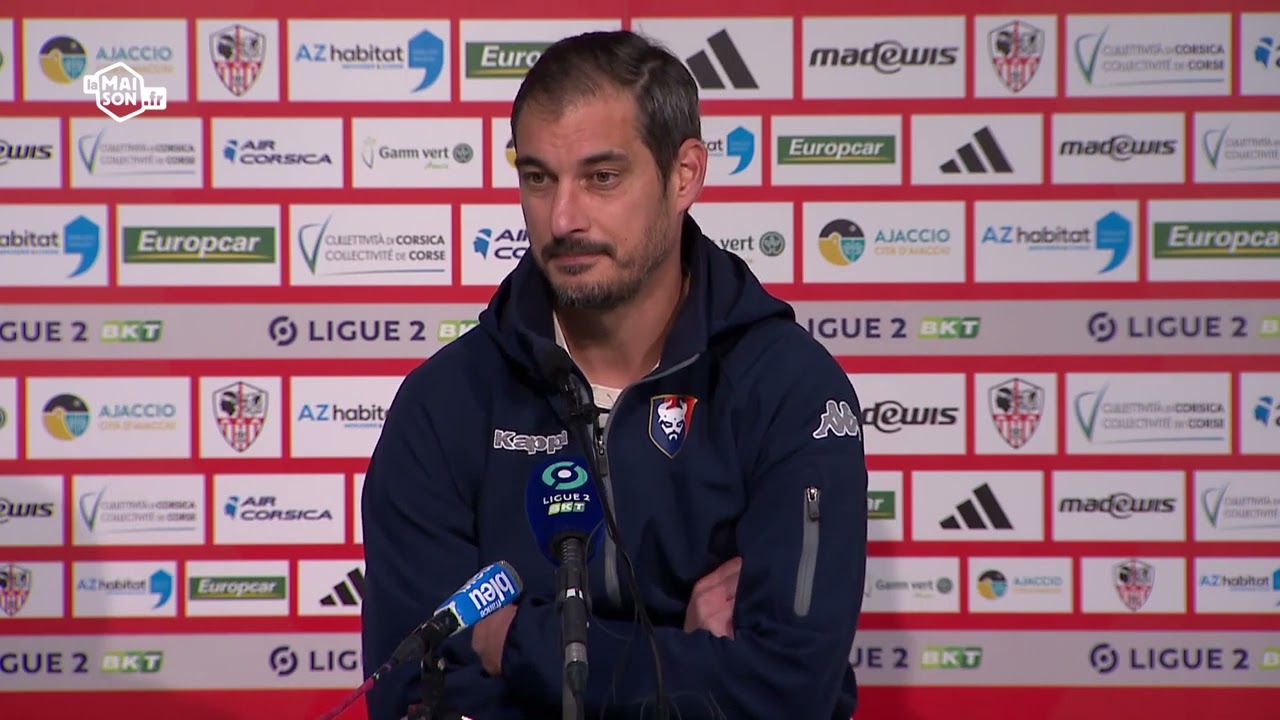 J33 Ligue 2 BKT : La réaction de Nicolas Seube après AC Ajaccio 2-1 SMCaen