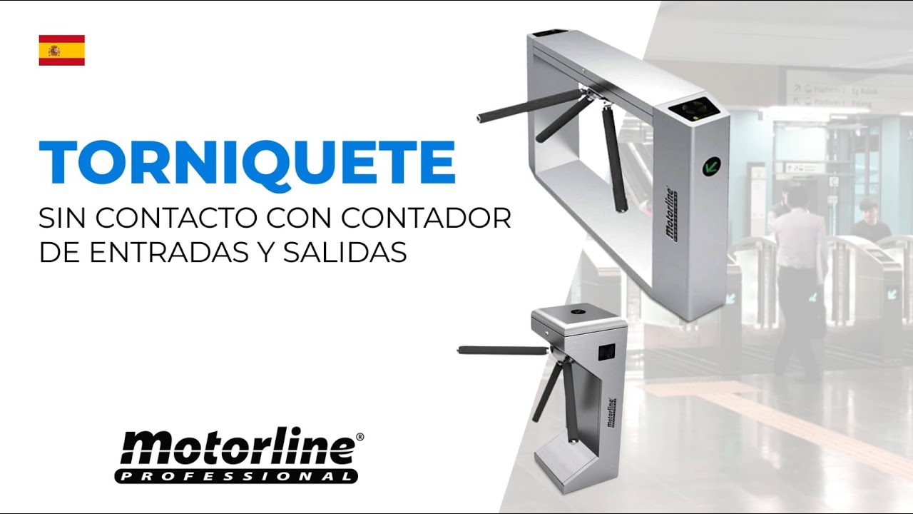 Torniquetes de acceso con contador de entradas y salidas - Motorline
