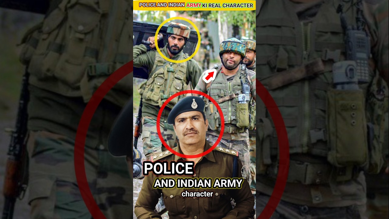 Indian🤨 army vs police respect and character