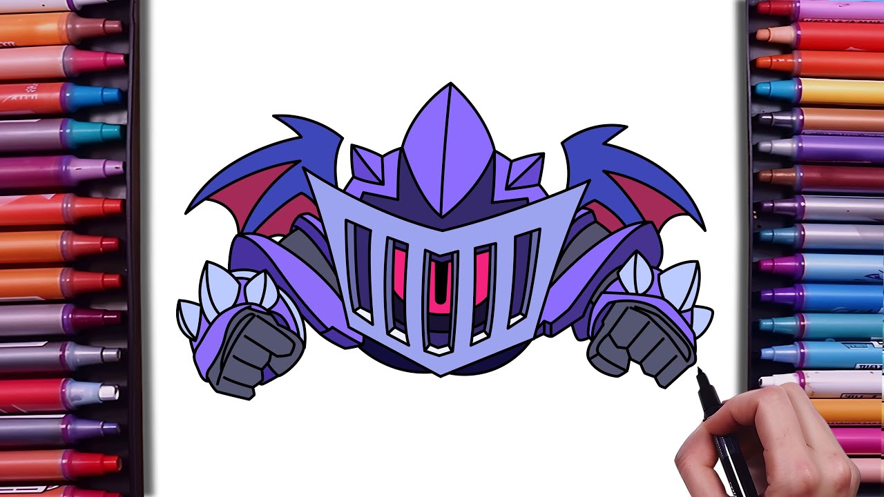 How to Draw Knightmare Nani From Brawl Stars | Scary Tales Skin | Step-by-Step Easy Drawing Tutorial