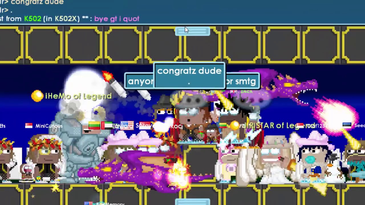 Growtopia - ZACK Getting Legendary Dragon Ft. (Jiristar, iHemo, Seeq, Starsdus)