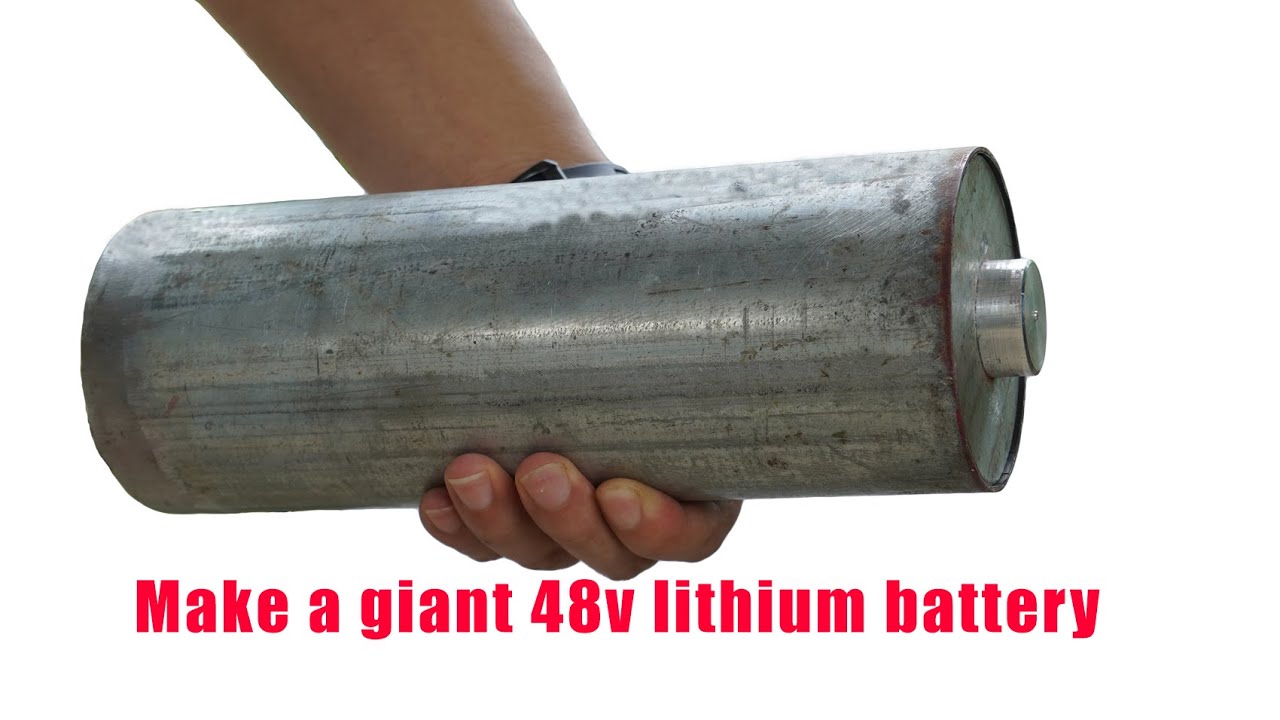 How to make a giant 48v lithium battery