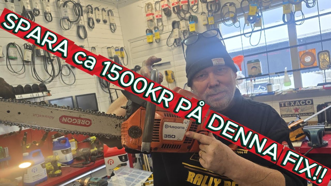 Husqvarna Motorsåg 350 startar inte !!