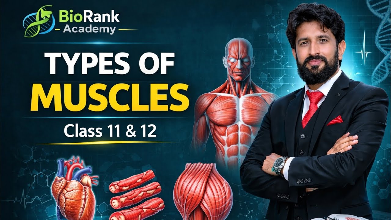 Types of Muscles Explained | Skeletal, Smooth & Cardiac | Class 11 & 12 Biology #TypesofMuscles