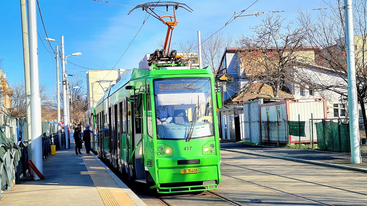 Tramvaiul corporatiştilor 5 | Călătorie cu Bucur LF #417 între Aeroport Băneasa și Piața Iancului