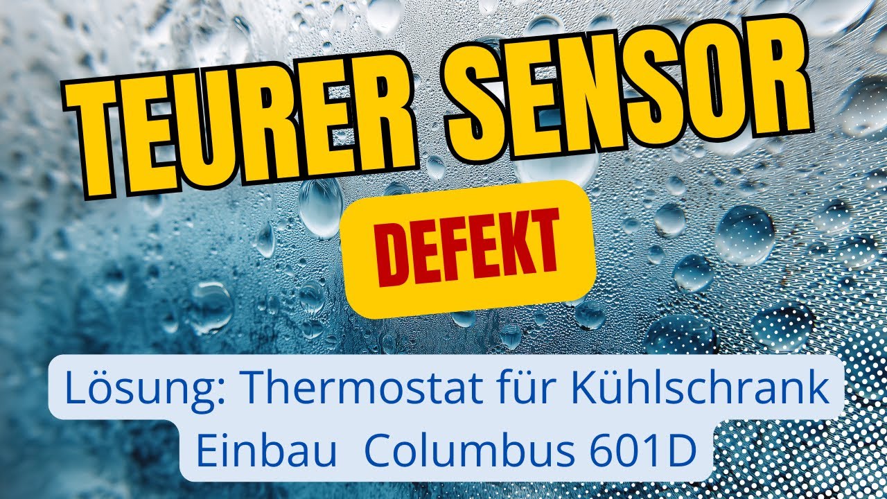 100€ Sensor kaputt? 12€ Thermostat löst das Kompressorkühlschrank-Problem!