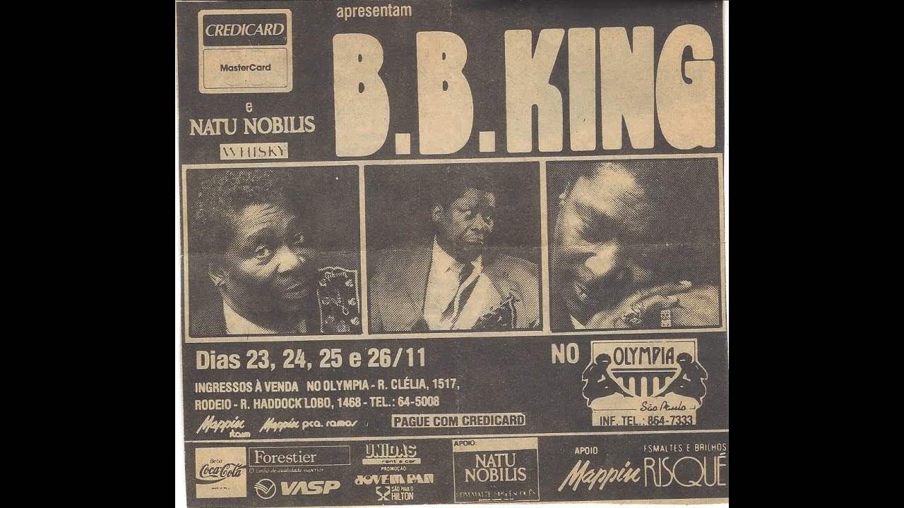 B. B. King - Live in Concert - São Paulo Nov. 1988