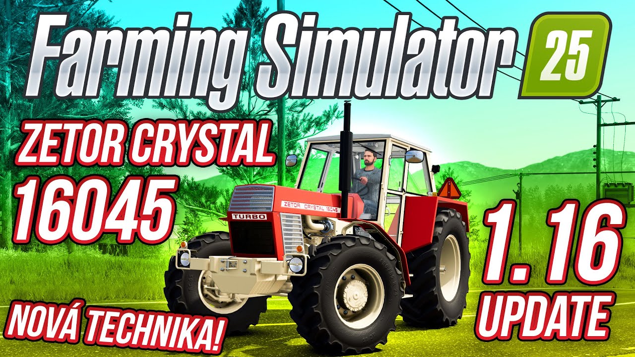 ZKOUŠÍME NOVINKY Z UPDATU 1.16: ZETOR CRYSTAL 16045 & OXBO, KRONE, DEWULF | Farming Simulator 25