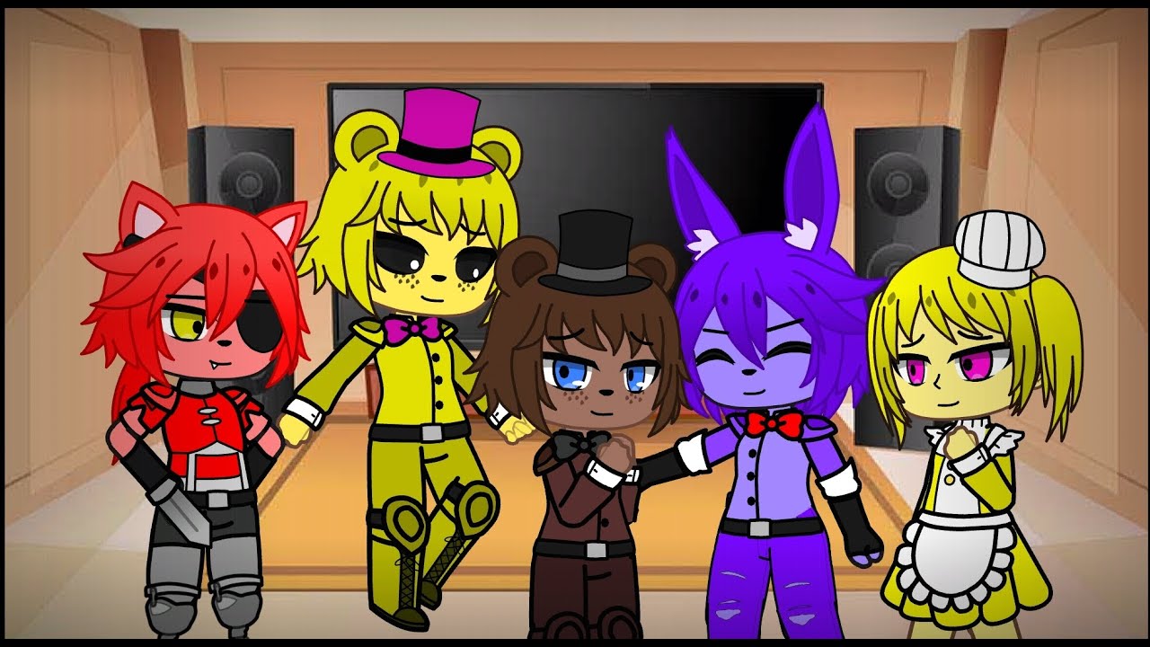 FNAF react to Freddy Song/Gacha club/Animation [ENG🇺🇲IRUS🇷🇺]
