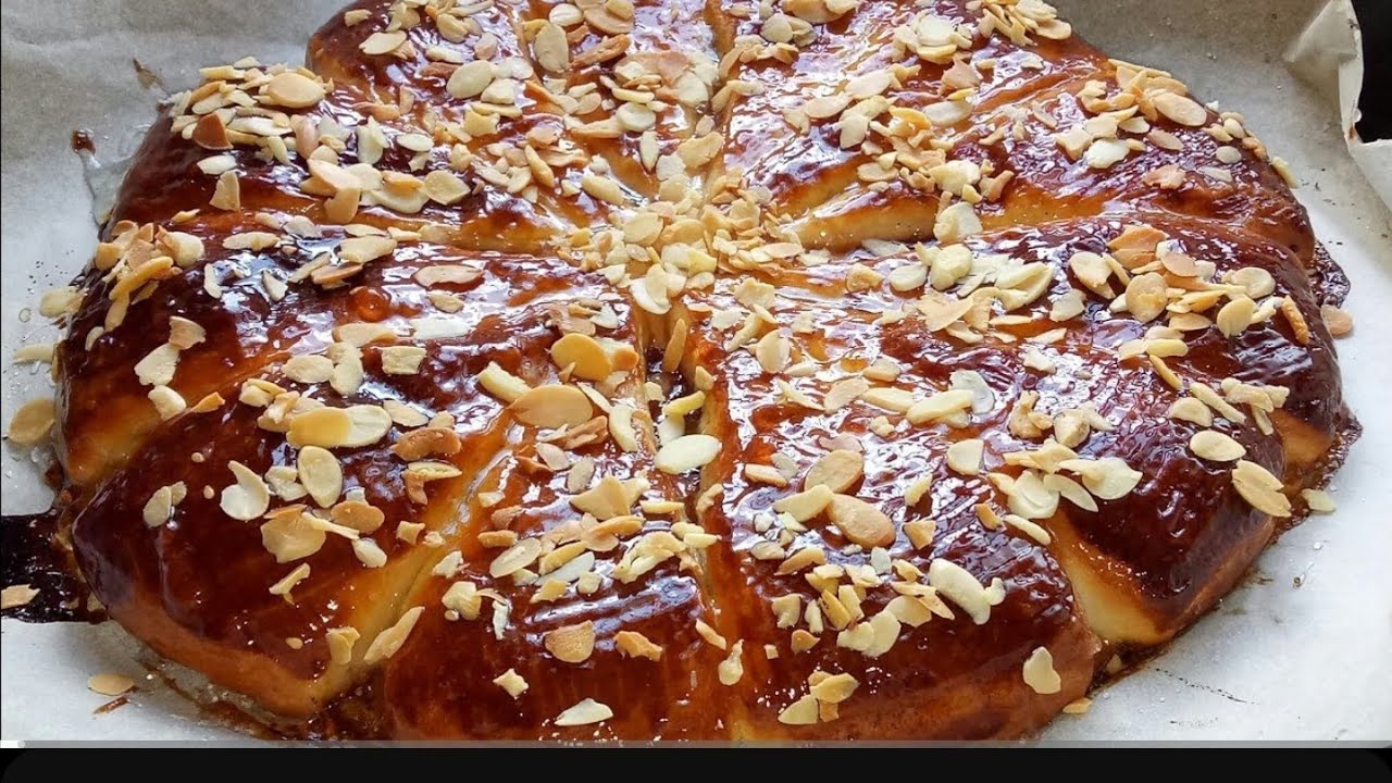 بريوش رائع بعجينه لياغورت شيشة بدون بيض ولا حليب كدوف الفم