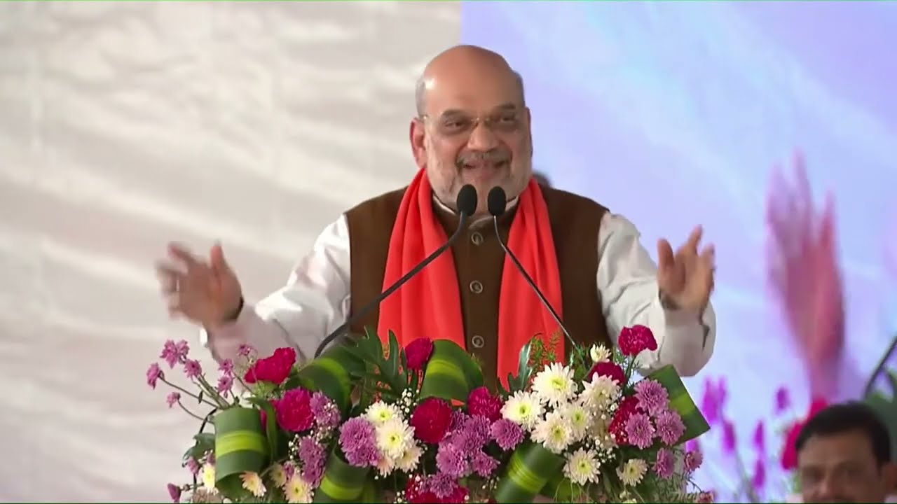 HM Amit Shah addresses Booth President Sammelan of BJP Karnataka in Bengaluru (31 Dec 2022)