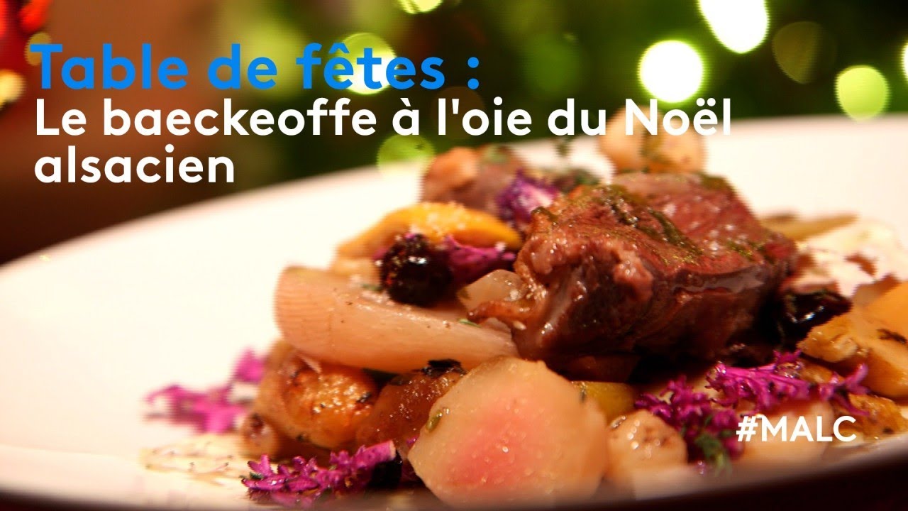 Table de fêtes : le baeckeoffe à l'oie du Noël alsacien