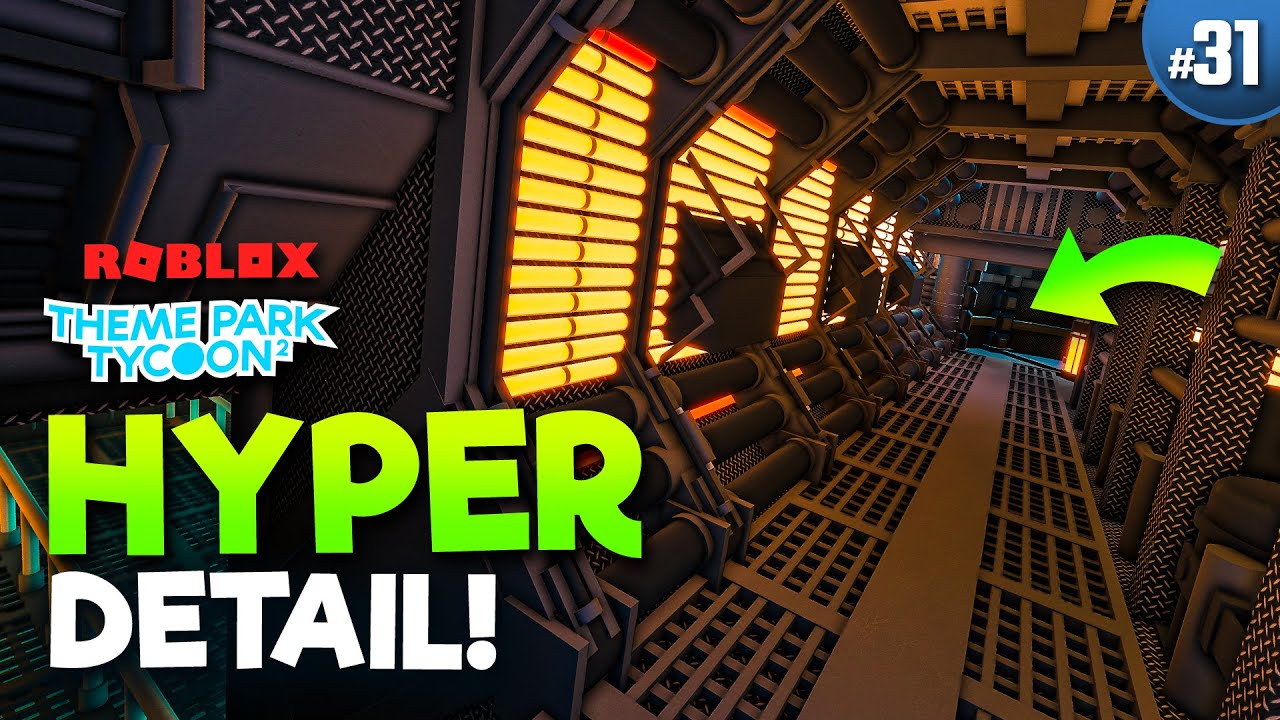 Building INSANELY DETAILED Sci-fi Corridors! | Theme Park Tycoon 2 • #31
