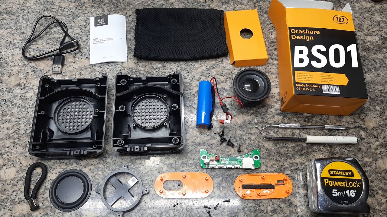 What's Inside Orashare BS01 Bluetooth Speaker