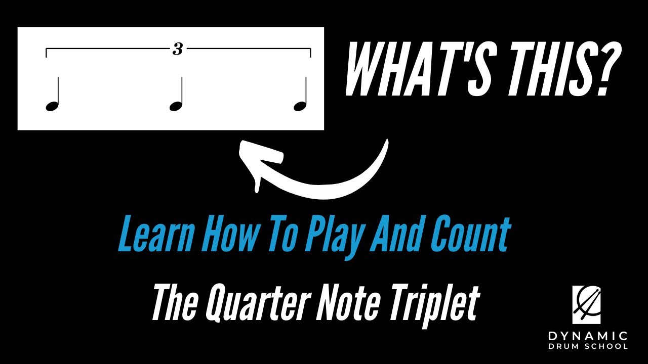 Learn How to Play and Count | Quarter Note Triplets | Easy drum Lesson