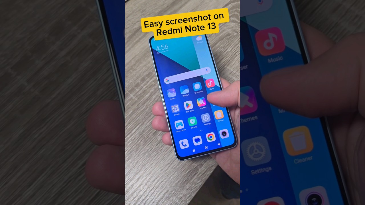 Easy way to screenshot without buttons on Redmi Note 13 #xiaomi #redminote13 #screenshot #shorts