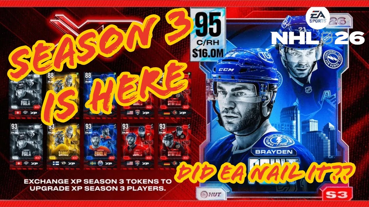 NHL 26 HUT MY SEASON 3 TEAM + SOME BIG PULLS IN PACKS
