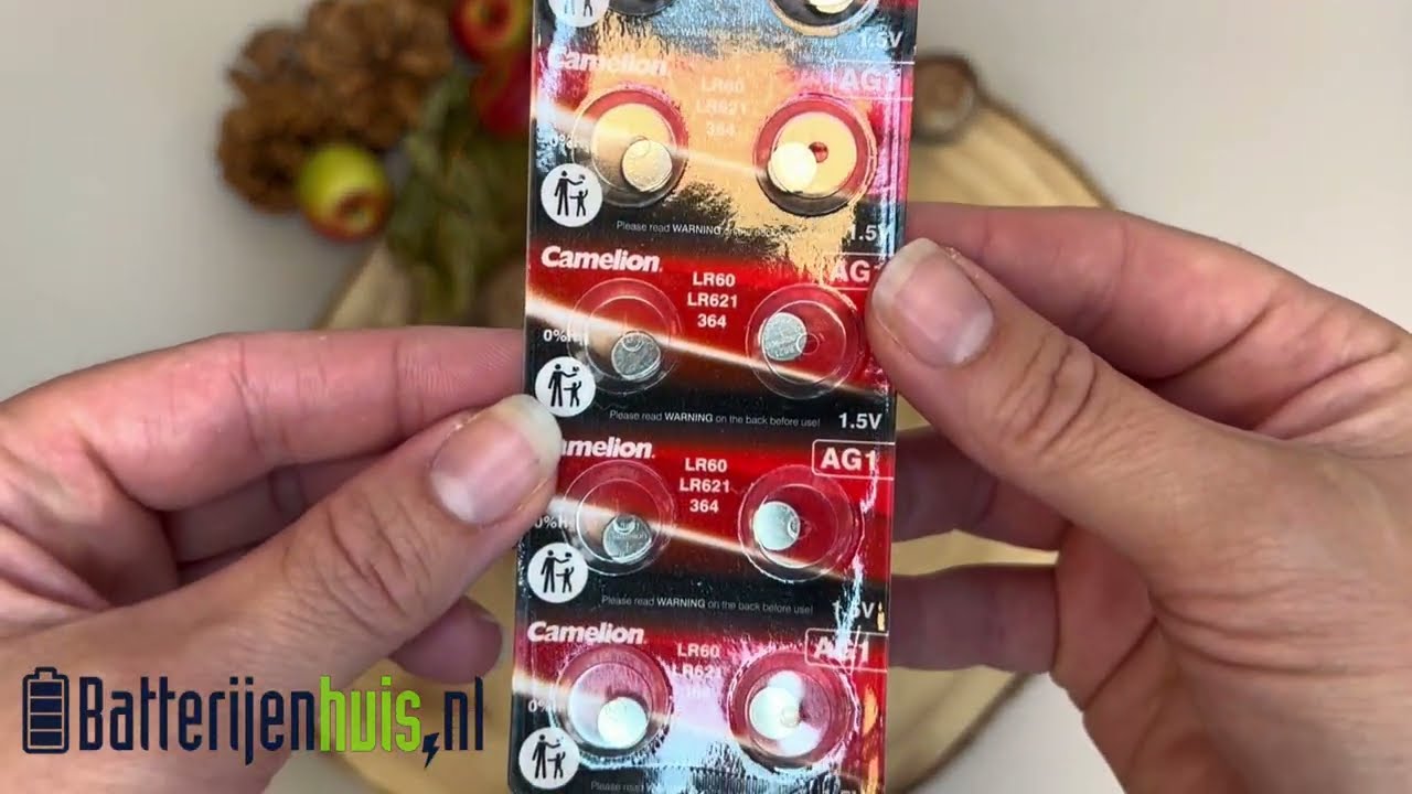 Camelion AG1 - LR621 10x | Alkaline knoopcel 1,5 Volt | Voordeelverpakking