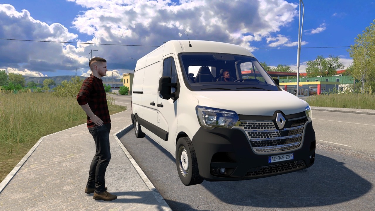 🚐 تجربة قيادة Renault Master في Euro Truck Simulator 2 | مود واقعي واستعراض كامل للسيارة 🚦