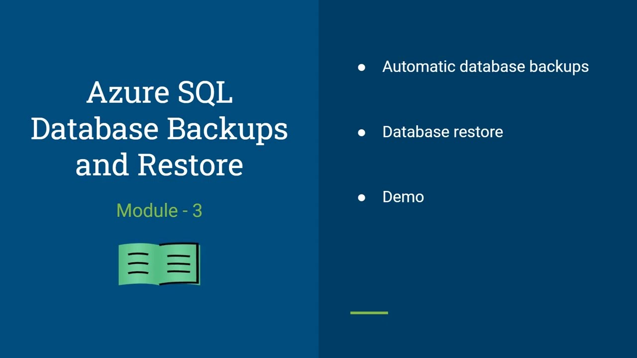 Автоматическое резервное копирование баз данных в Azure SQL | Обзор резервного копирования баз да...