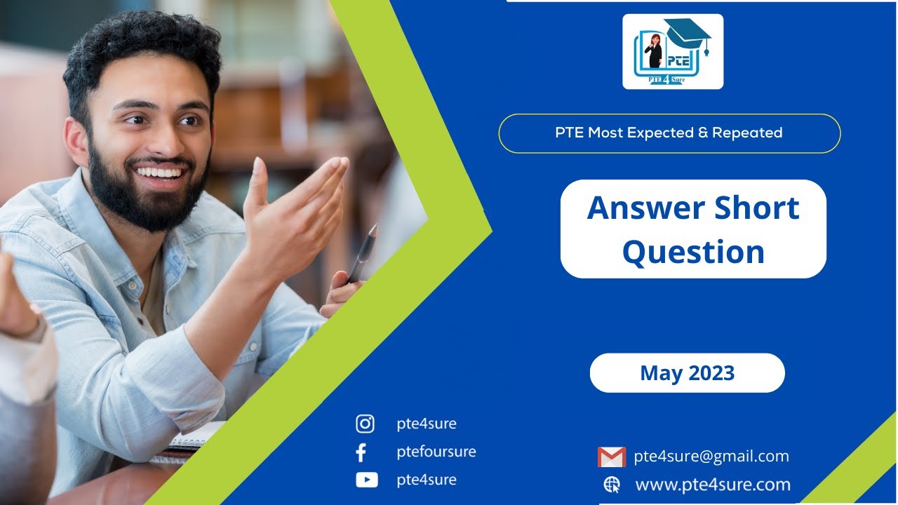 PTE Answer Short Questions| PTE Most Repeated ASQ| PTE ASQ May 2023| PTE Predictions|